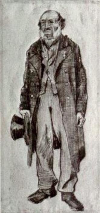 Orphan Man Holding Top Hat In His Hand — Vincent Willem Van Gogh