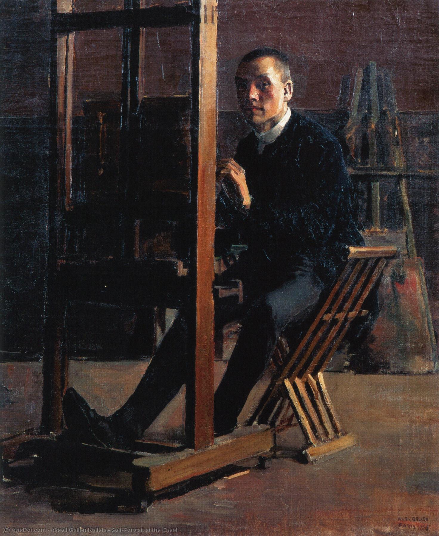 Self-portrait At The Easel — Akseli Gallen-kallela