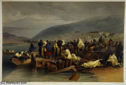 The Embarkation Of The Sick At Balaklava — William Simpson