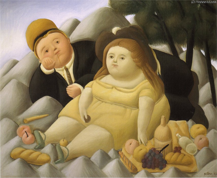 Pique-nique En Montagne — Fernando Botero