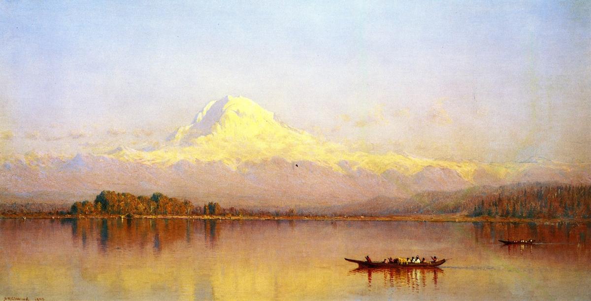 Mount Rainier, Bay Of Tacoma, Puget Sound — Sanford Robinson Gifford
