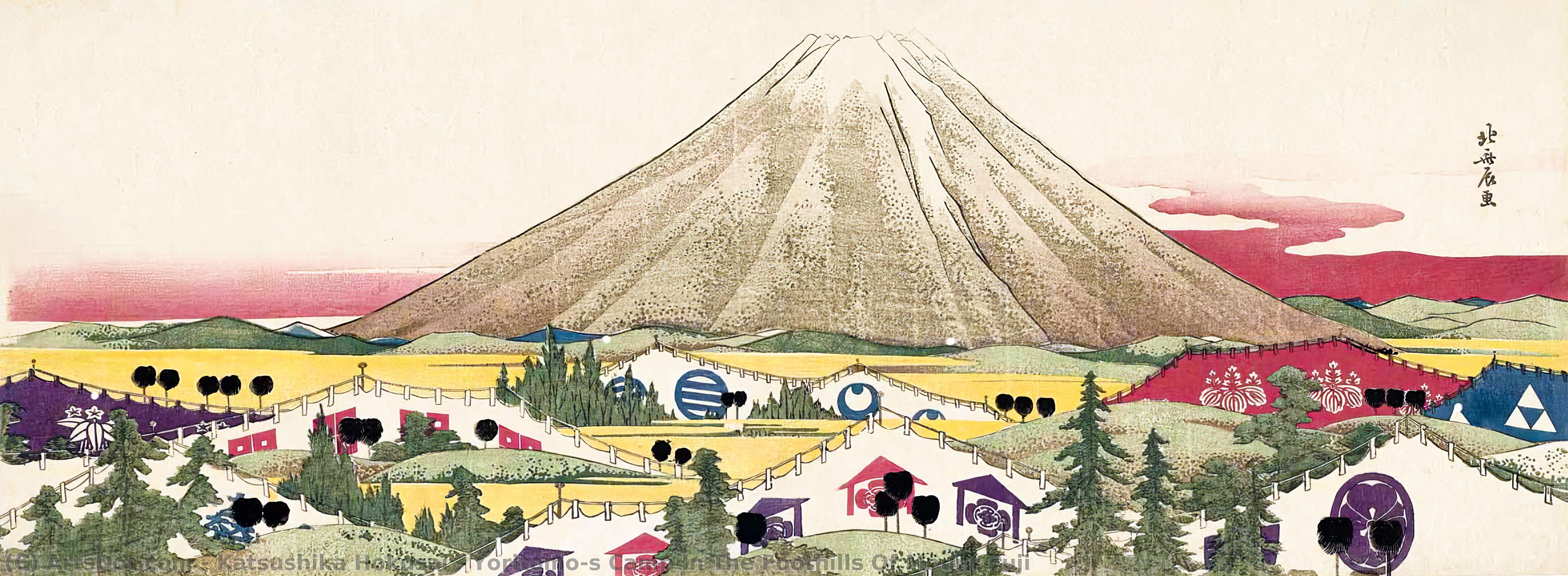 Yoritomo's Camp In The Foothills Of Mount Fuji — Katsushika Hokusai