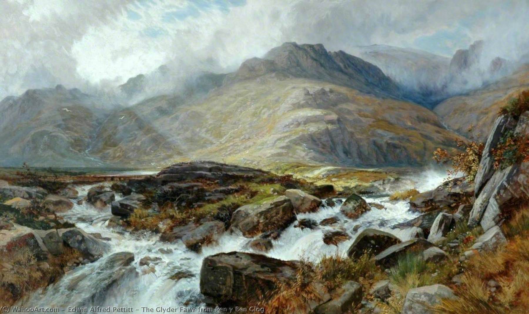 The Glyder Fawr From Pen Y Ben Glog — Edwin Alfred Pettitt