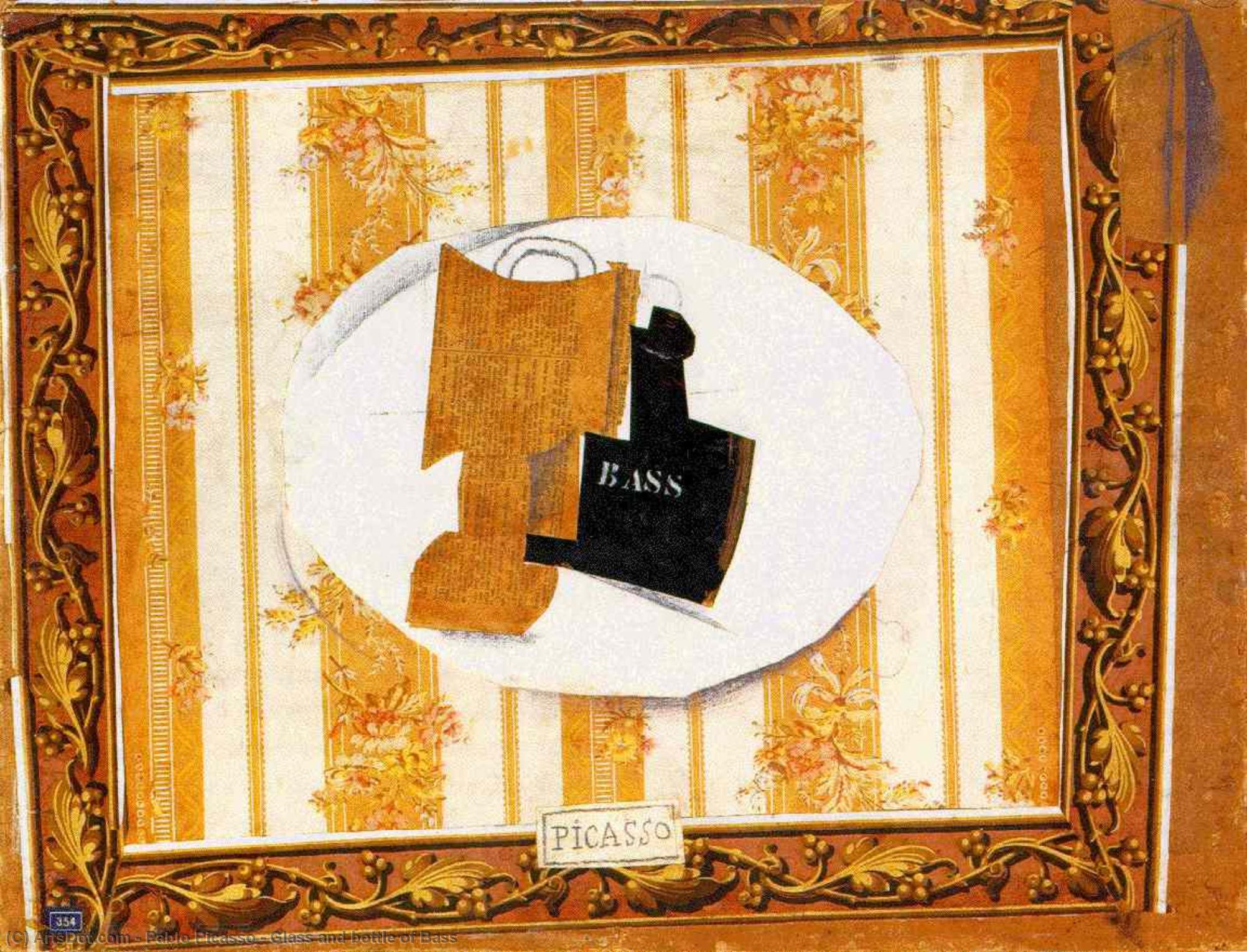 Glass And Bottle Of Bass — Pablo Picasso