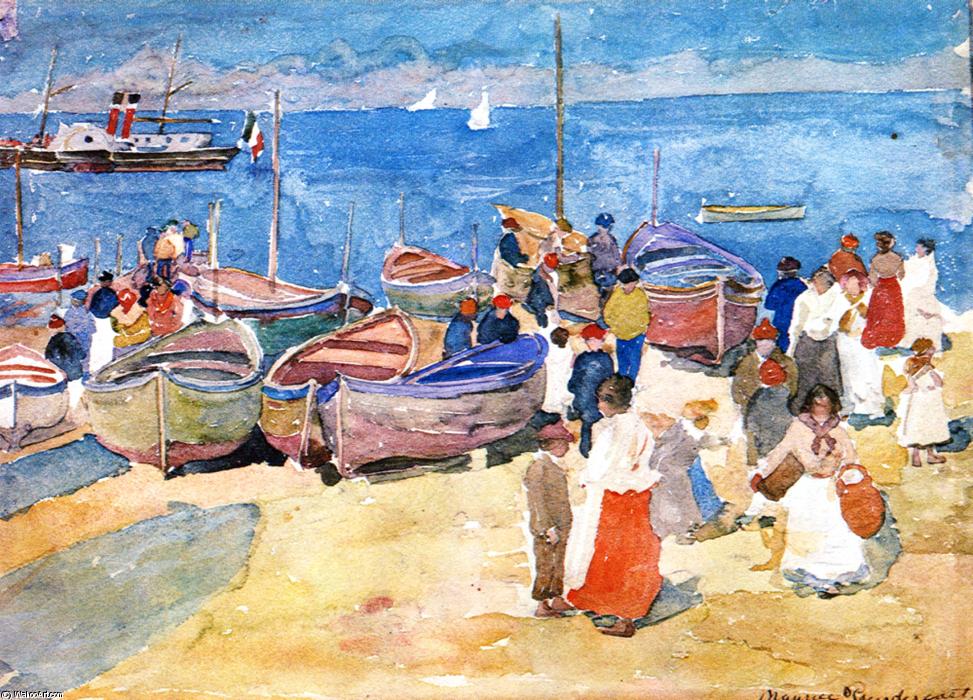 At The Shore (capri) — Maurice Brazil Prendergast