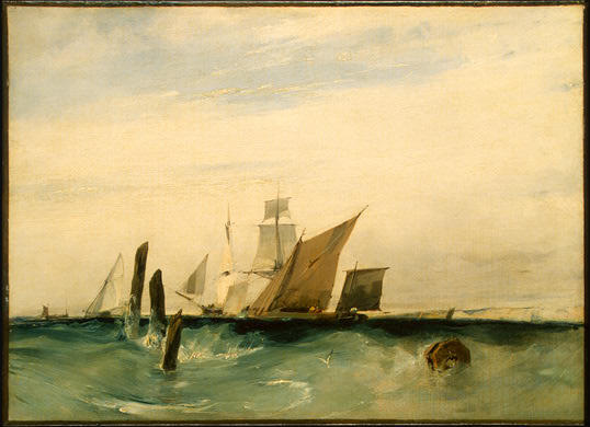 Seapiece, Off The French Coast — Richard Parkes Bonington