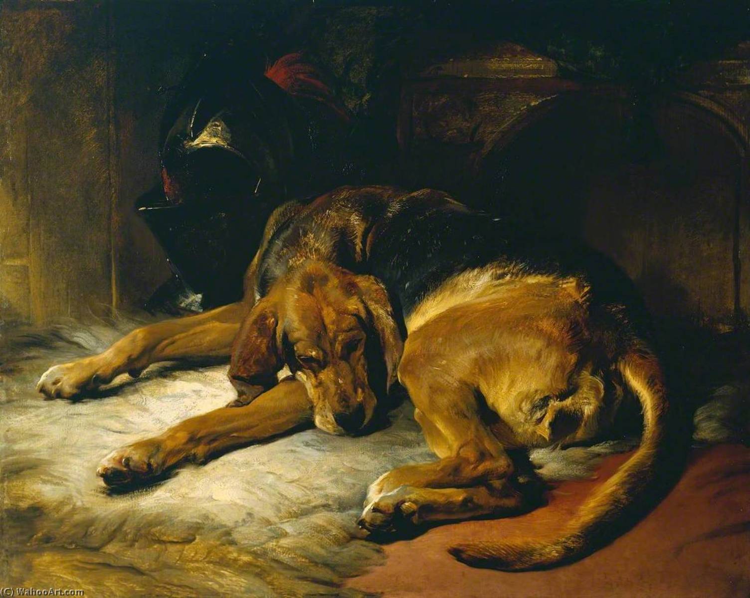 Sleeping Bloodhound — Edvin Henri Lendsijer