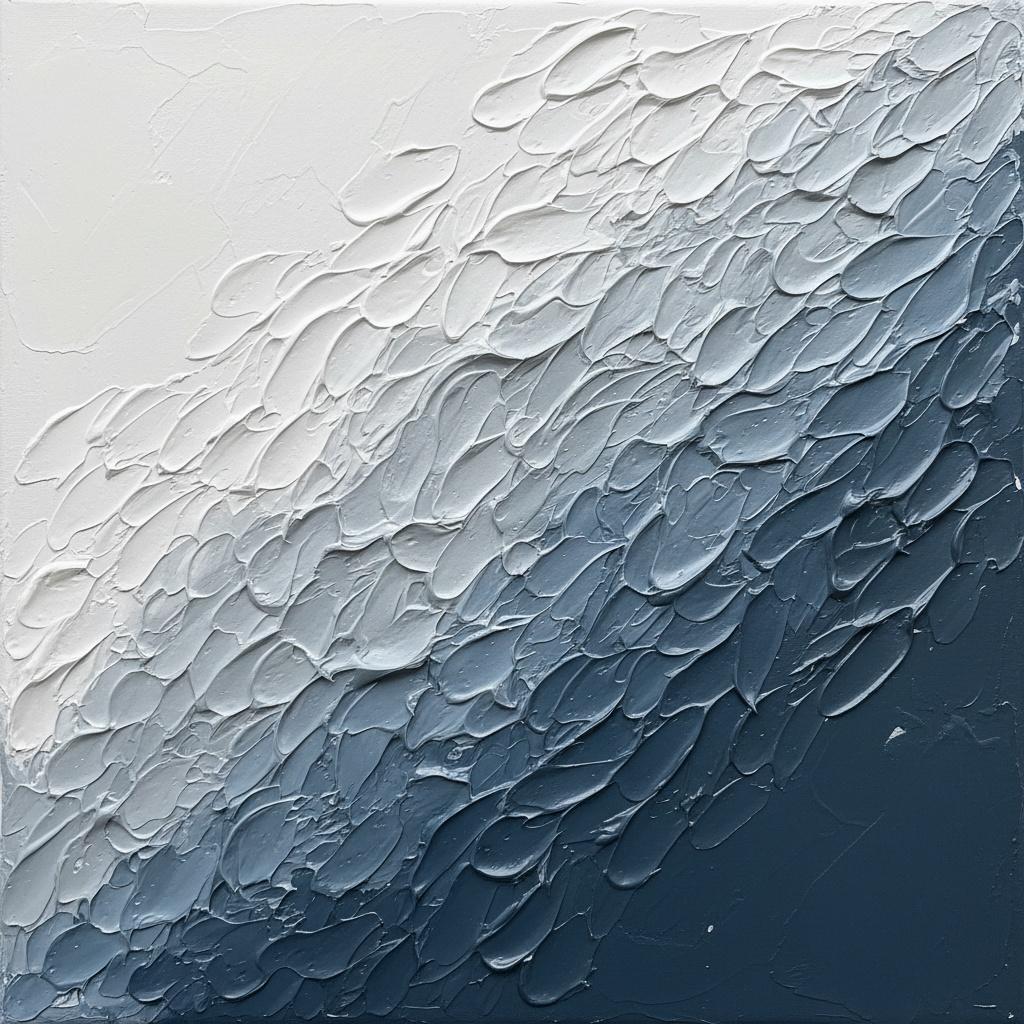 Midnight Rhythms In Sculptural Relief: A Monochromatic Study Of Fluid Motion — David Moreau