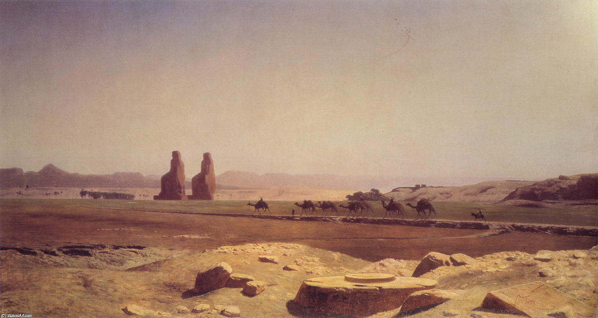 A View Of The Plain Of Thebes In Upper Egypt — Jean-léon Gérôme