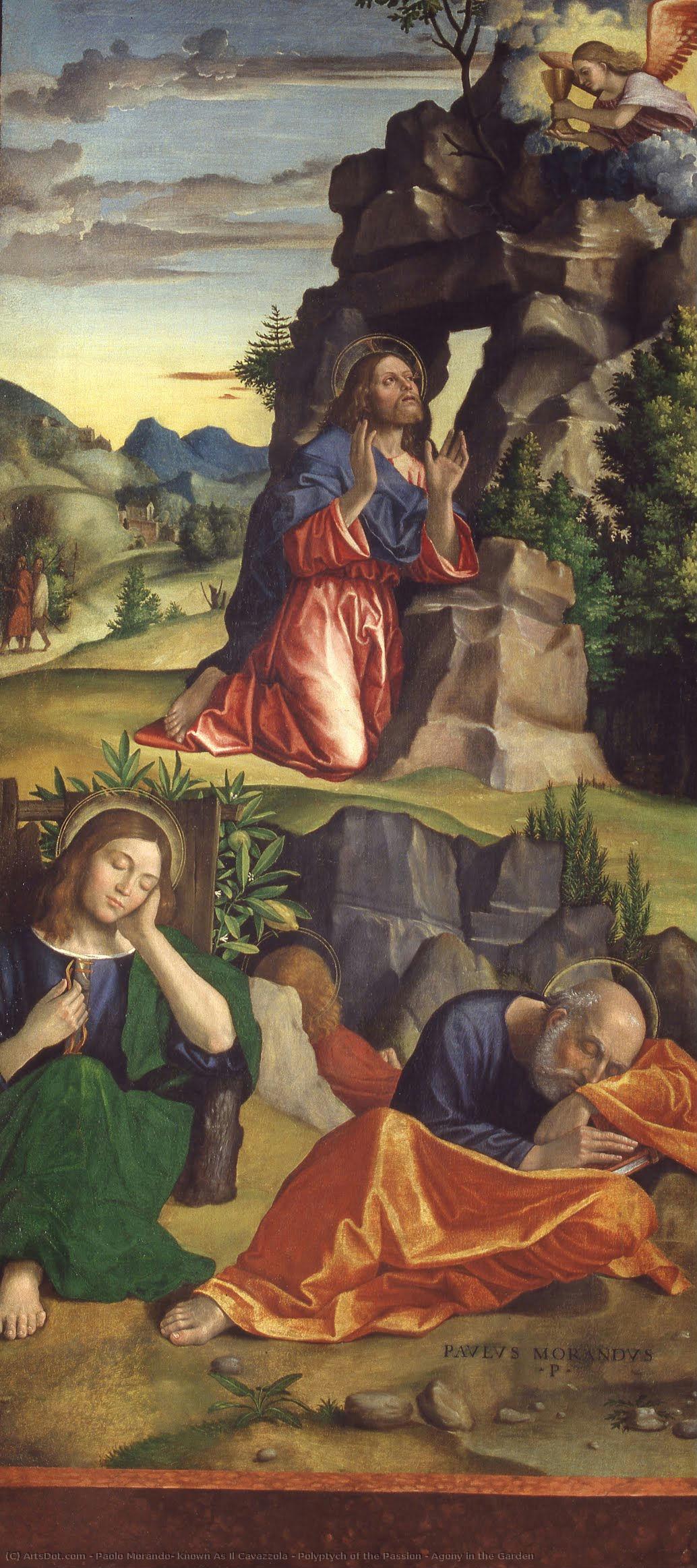 Polyptych Of The Passion - Agony In The Garden — Paolo Morando, Known As Il Cavazzola