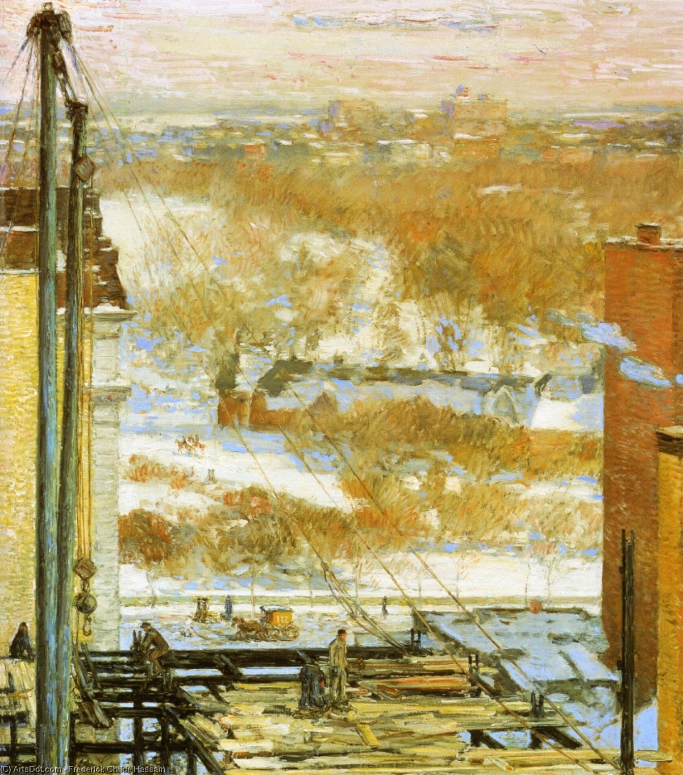 The Hovel And The Skyscraper — Frederick Childe Hassam