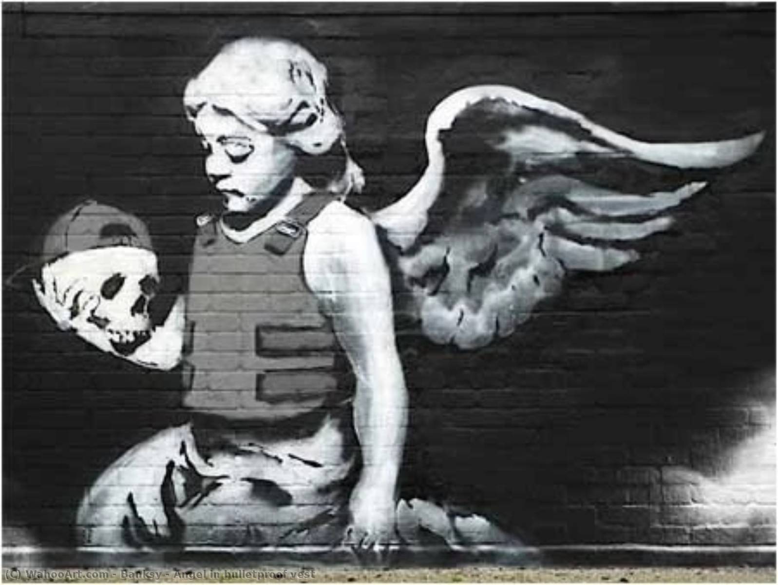 Angel In Bulletproof Vest — Banksy
