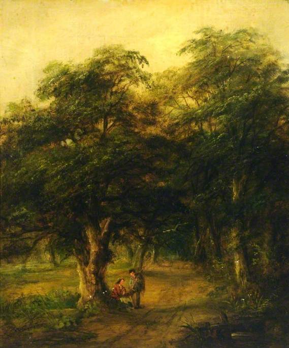 A Wooded Glade — Robert Burrows