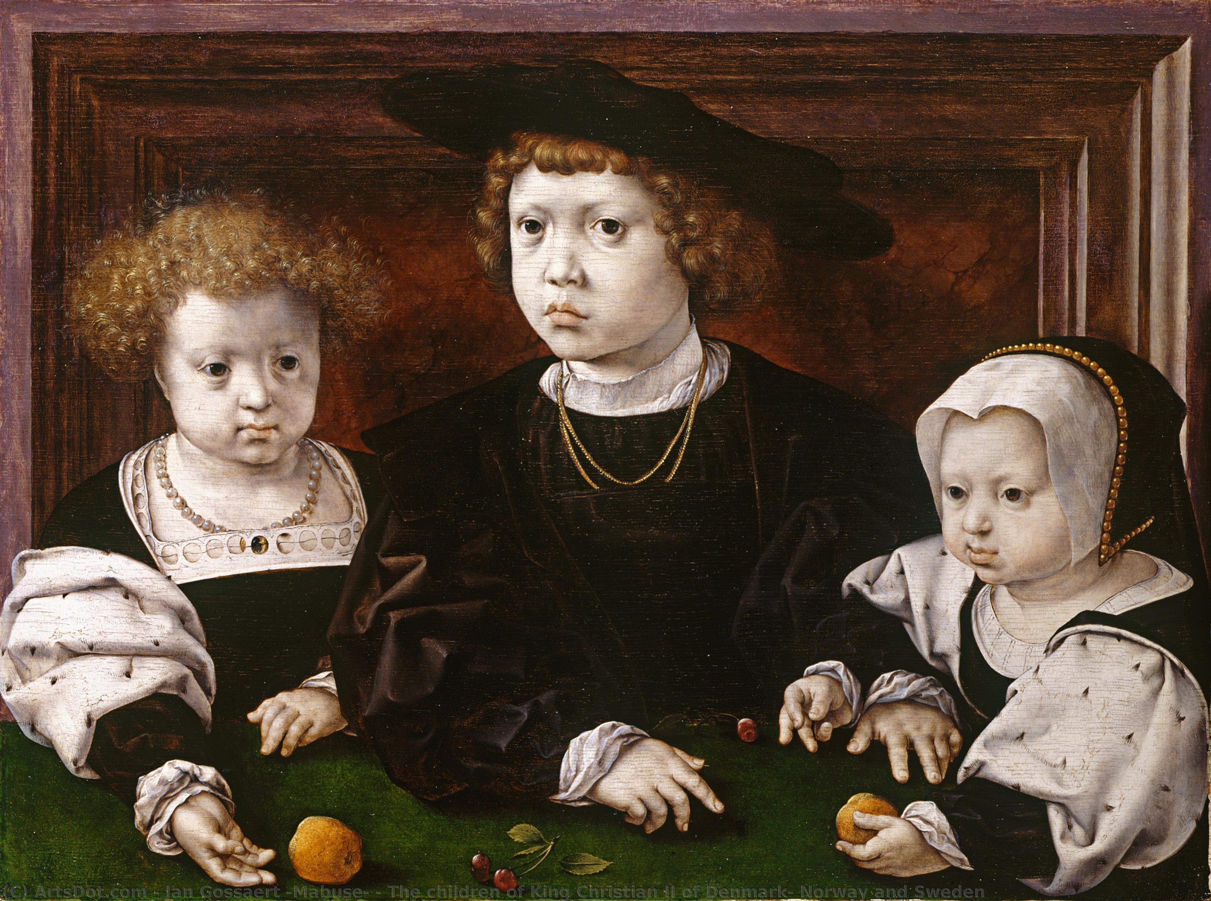 The Children Of King Christian Ii Of Denmark, Norway And Sweden — Jan Gossaert (mabuse)