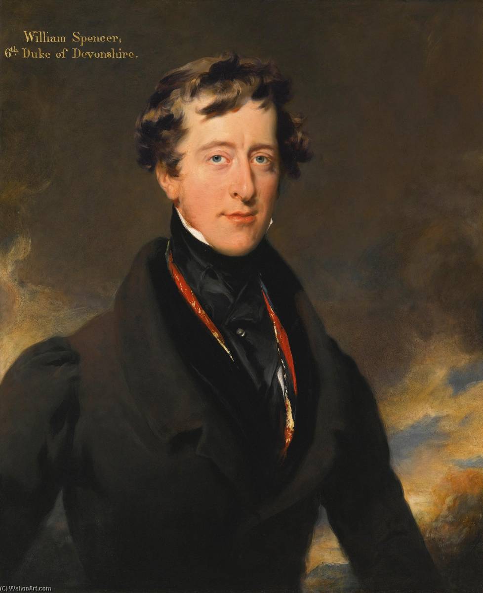 Portrait Of William Spencer Cavendish, 6th Duke Of Devonshire (1790 1858) — Sir Thomas Lawrence