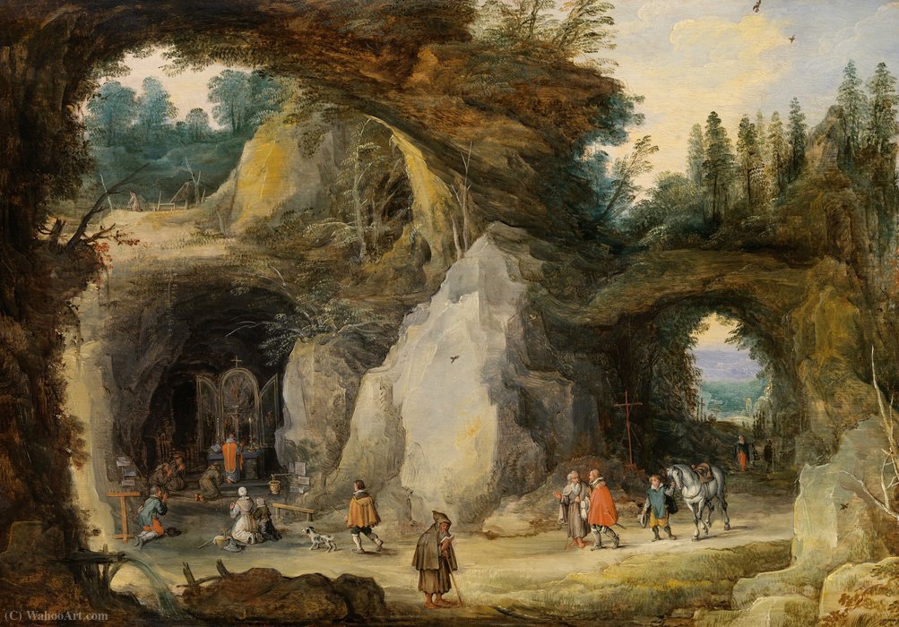 A Hermit Before A Grotto — Jan De Momper