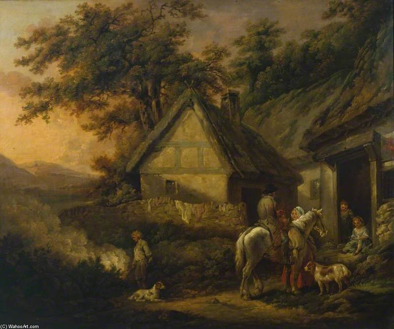 Door Of A Village Inn — Džordž Morland