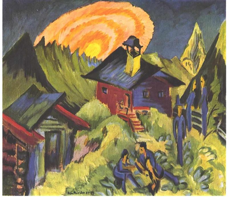 Moon Rising At The Staffelalp — Ernst Ludwig Kirchner