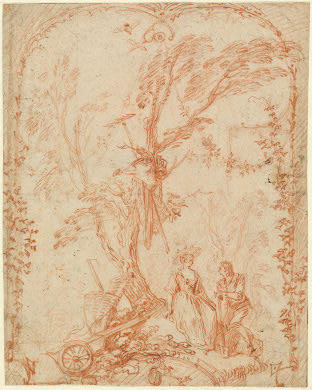 The Gallant Gardener — Jean-antoine Watteau