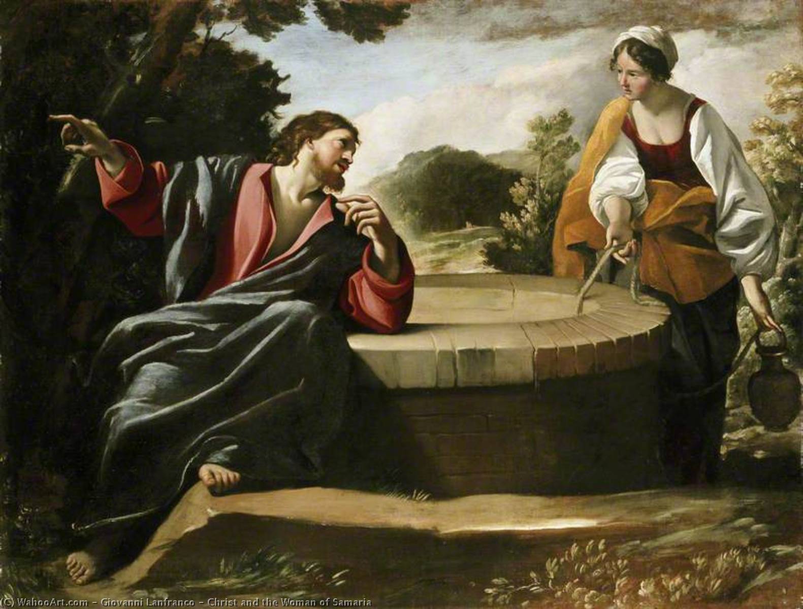 Christ And The Woman Of Samaria — Đovani Lanfranko