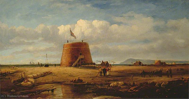 Pevensey, East Sussex, Showing A Soldier In The Uniform Of The North Pevensey Legion Raised By Lord Sheffield In (1803) — Richard Henry Nibbs