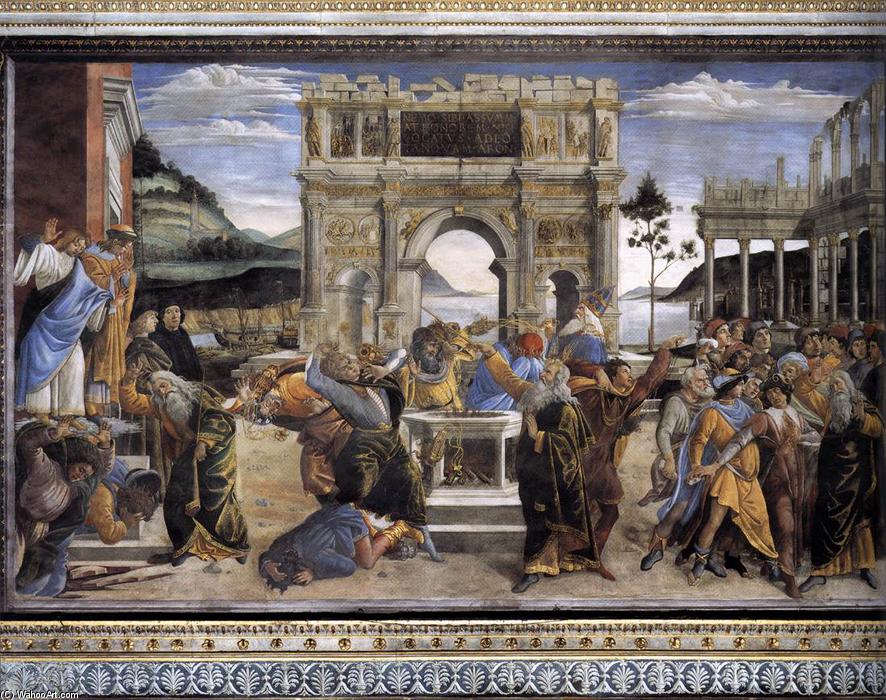 The Punishment Of Korah And The Stoning Of Moses And Aaron — Сандро Ботичели