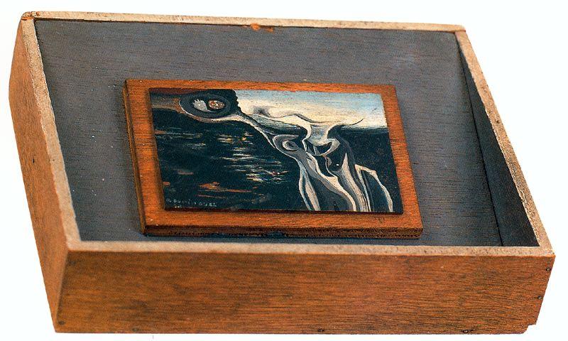 Cigar Box With Cosmic Landscape — Oscar Dominguez