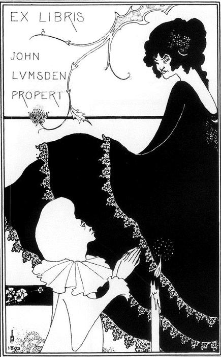 Ex-libris By John Lumsden Propert — Aubrey Vincent Beardsley