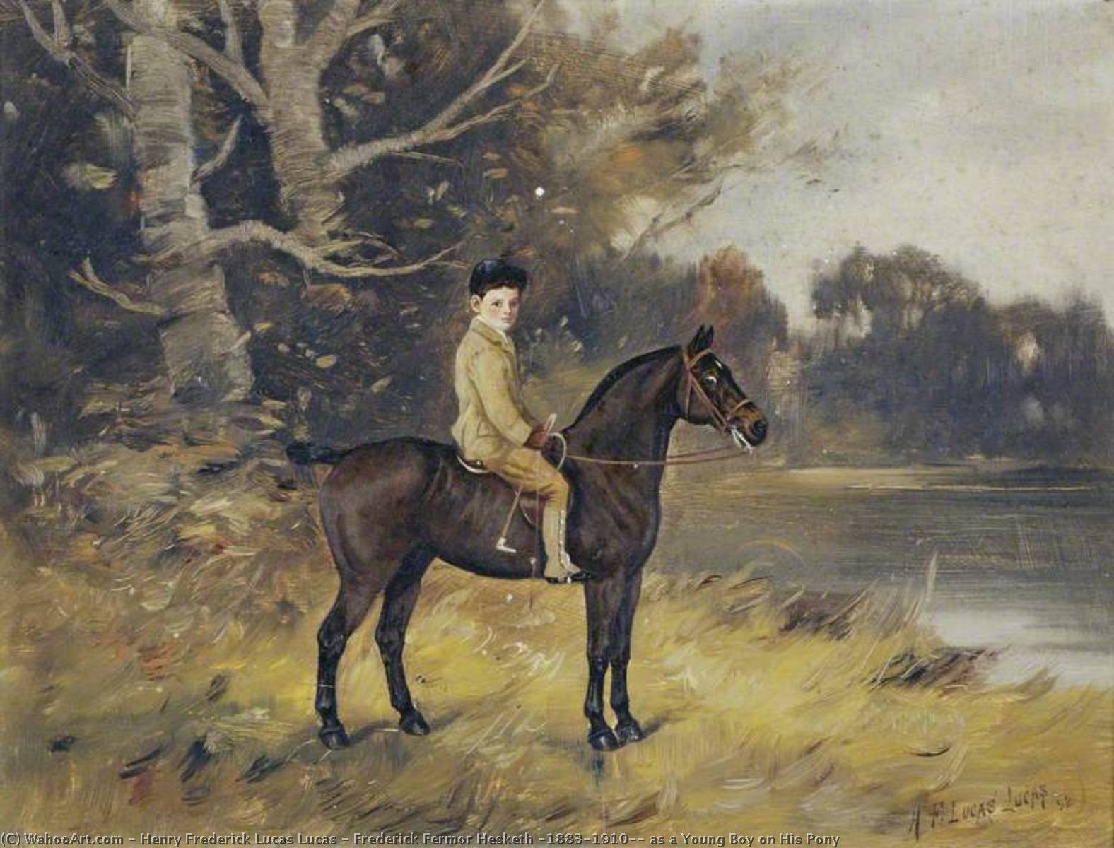 Frederick Fermor Hesketh (1883–1910), As A Young Boy On His Pony — Henry Frederick Lucas Lucas