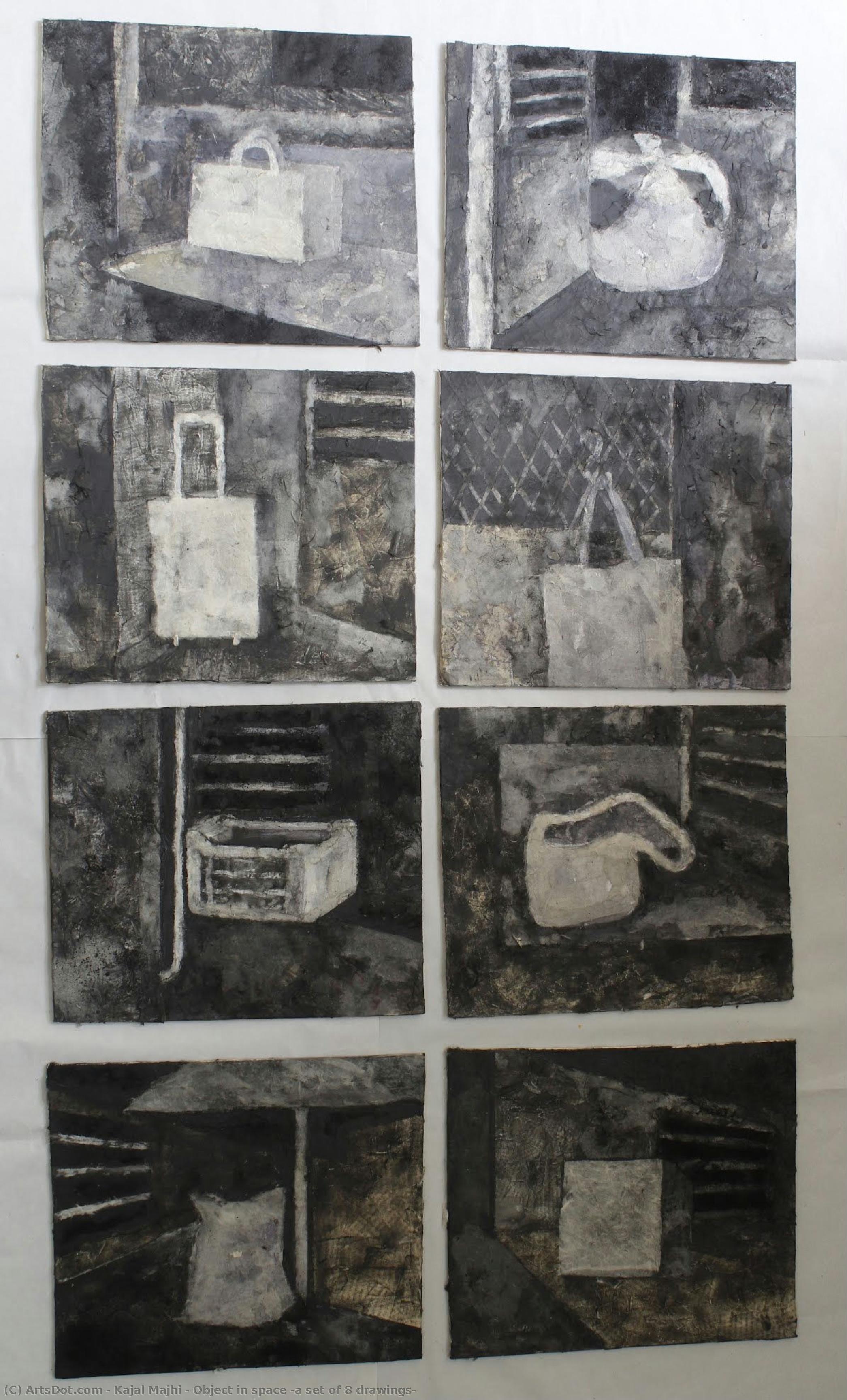 Object In Space (a Set Of 8 Drawings) — Kajal Majhi