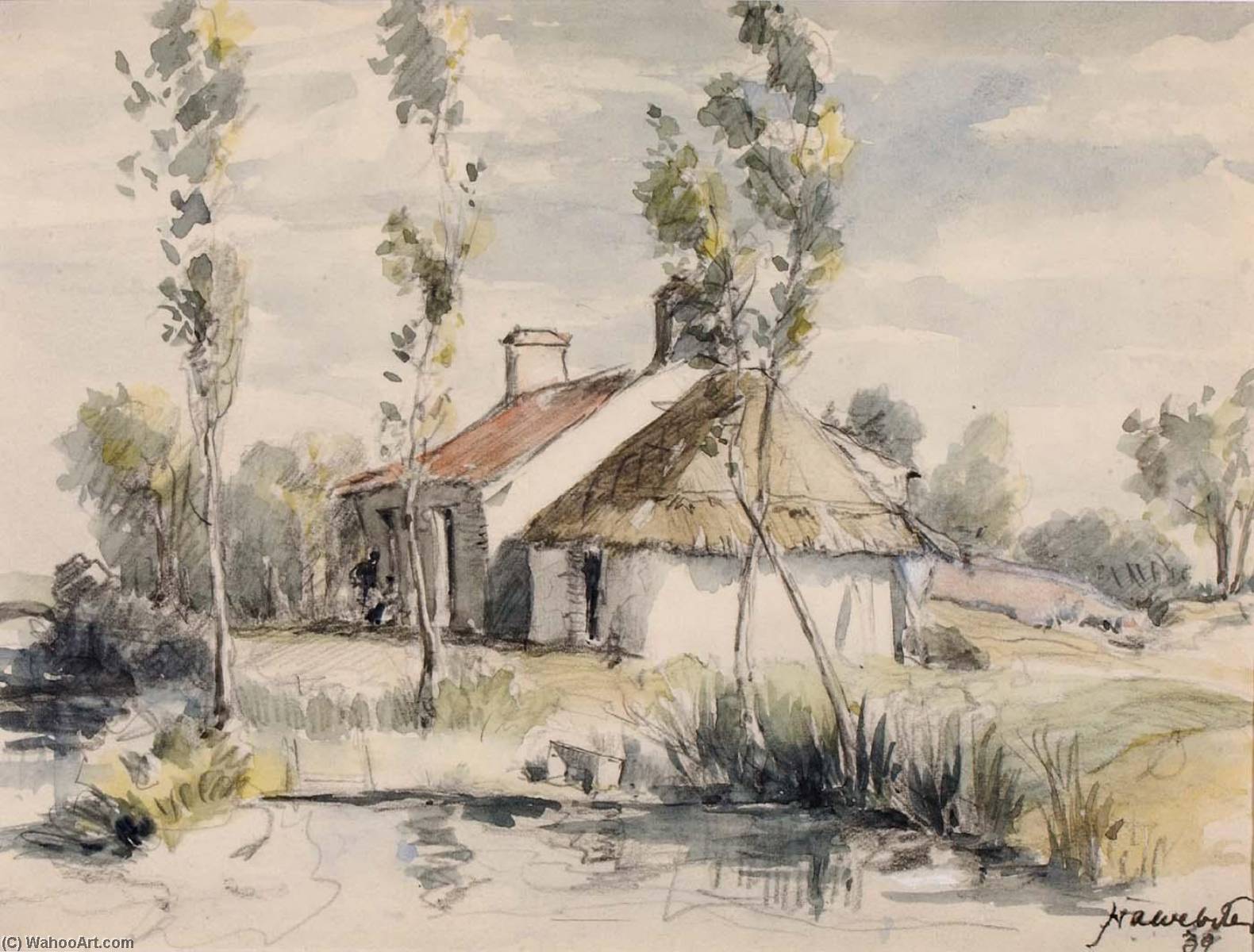 The Cottage On The Riverside — Herman Armour Webster