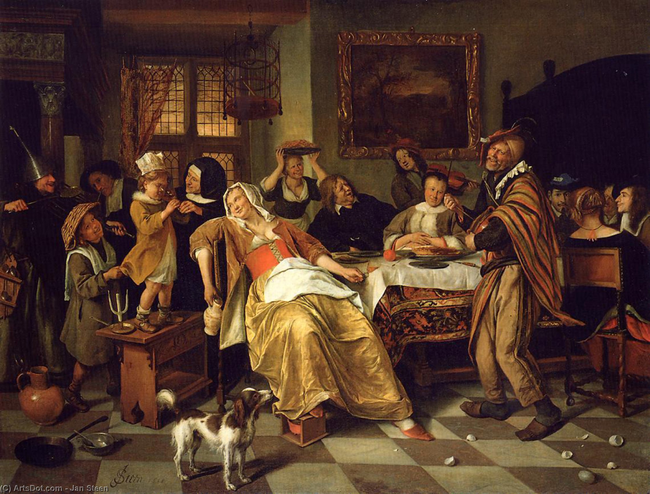 La Noche De Los Doce Reyes — Jan Havickszoon Steen