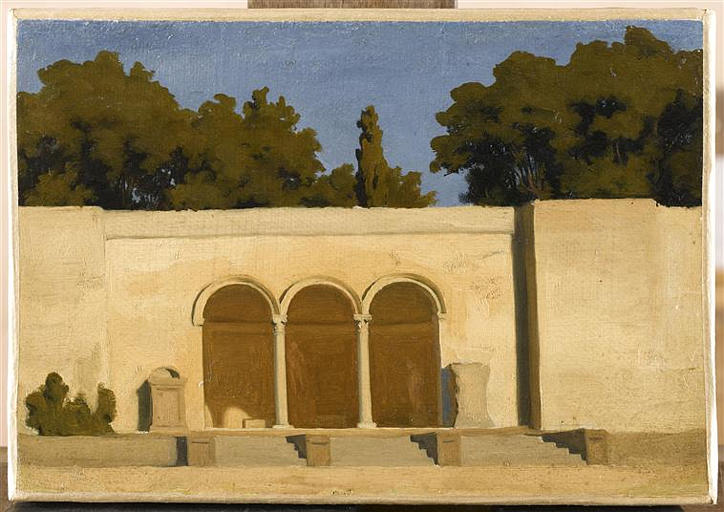 Rome, Portique A Arcades Sur Le Pincio — Ernest Hébert (antoine Auguste Ernest Hebert)