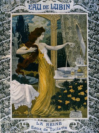 Poster Advertising 'eau De Lubin' — Эвге́н Самуэ́ль Грассэт