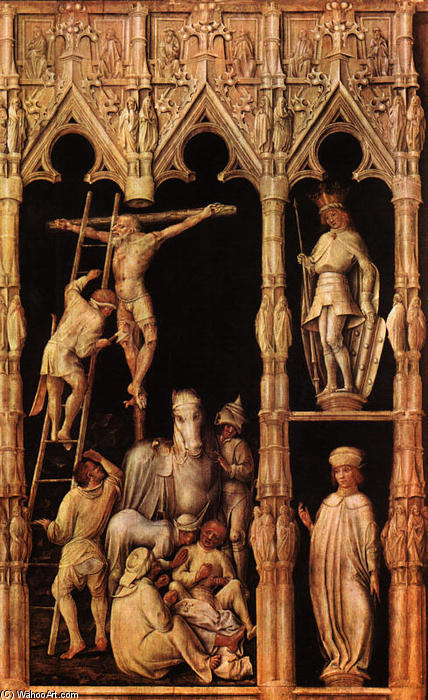 Crucifixion, Detail From Right Side — Master Of The Tegernsee Passion