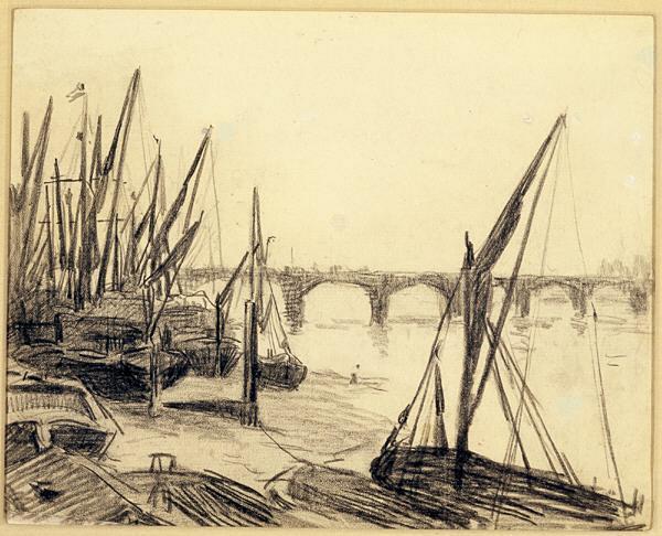 The Thames At Vauxhall Bridge — Maximilien Luce