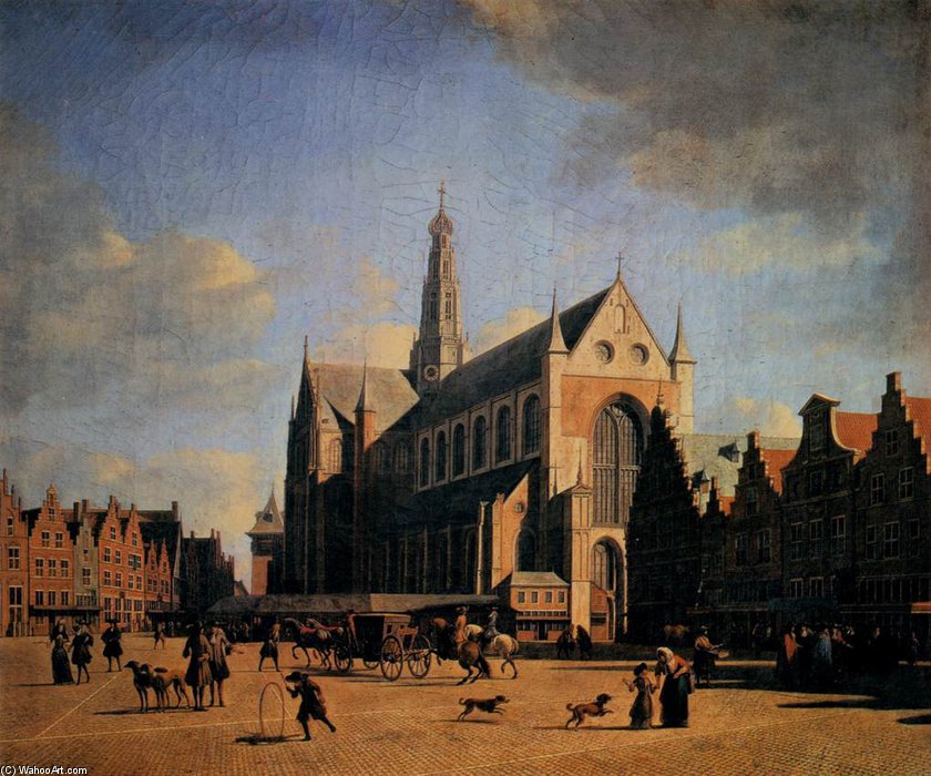 The Great Market In Haarlem — Gerrit Adriaenszoon Berckheyde