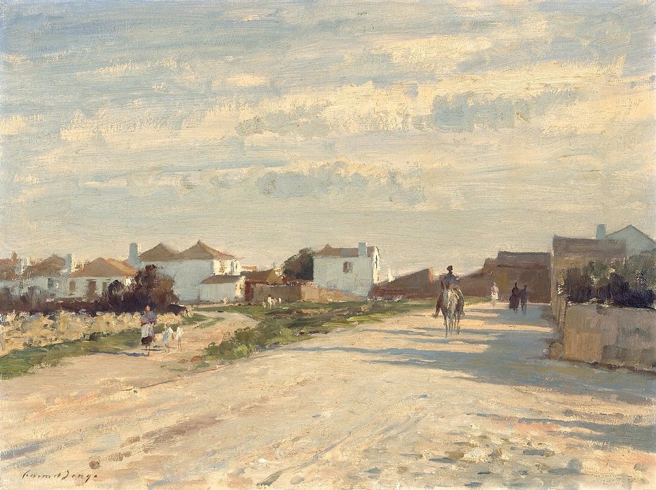 A View Of The Village Torres, Portugal — Edward Seago