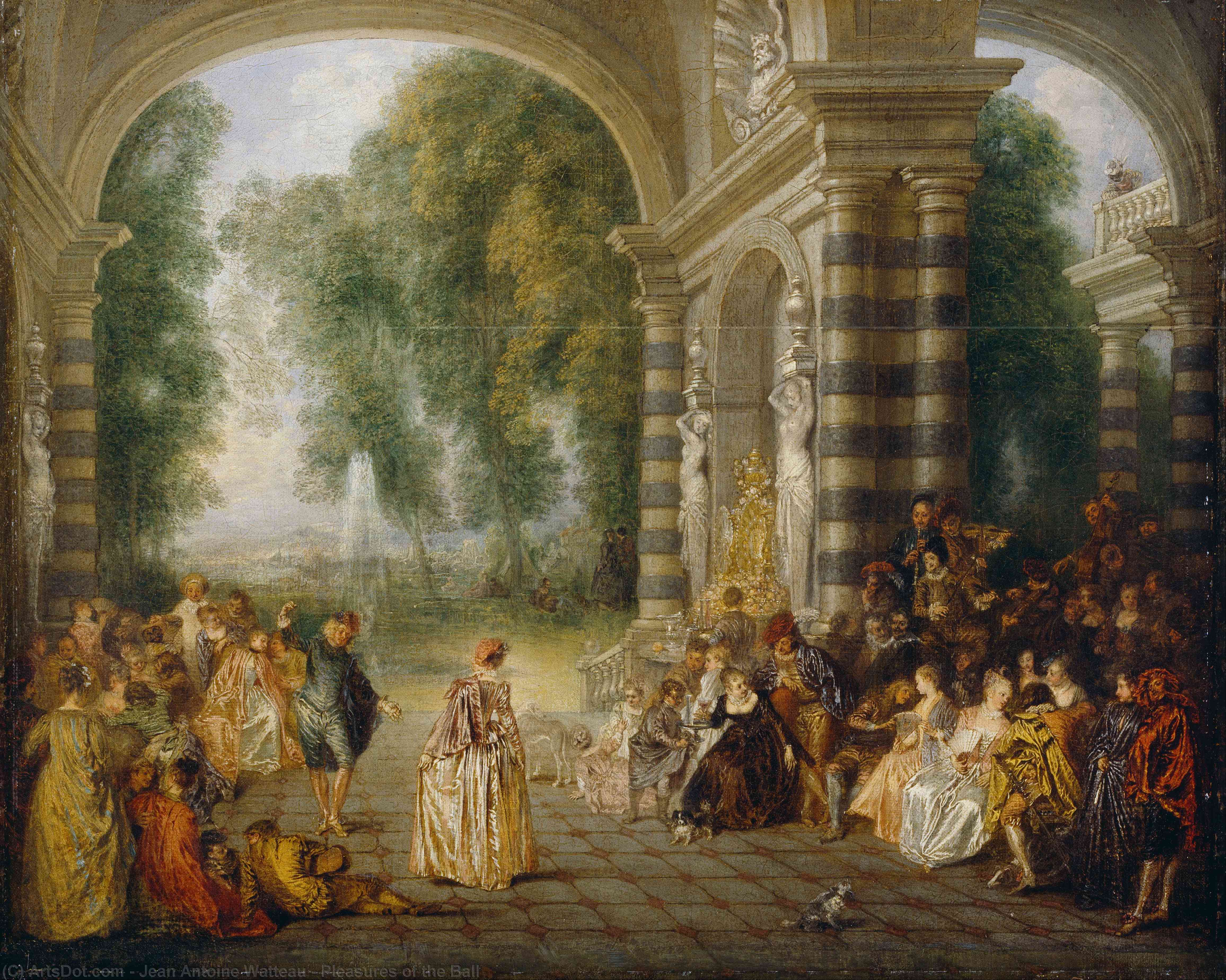 Placeres Del Baile — Jean-antoine Watteau