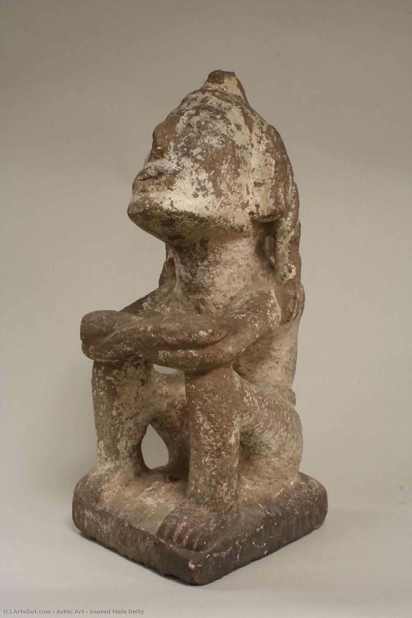 Seated Male Deity — Империя Ацтеков