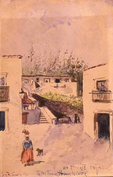 In Horte Fayal Watercolour ^ Graphite On Cardboard — Џорџ Лукс