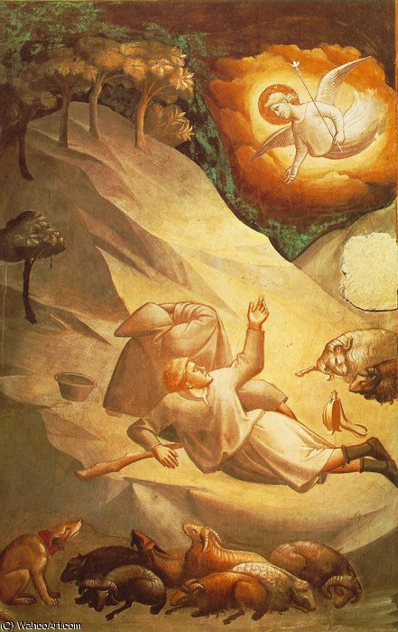 T. The Angelic Announcement To The Sheperds, - — Taddeo Gaddi