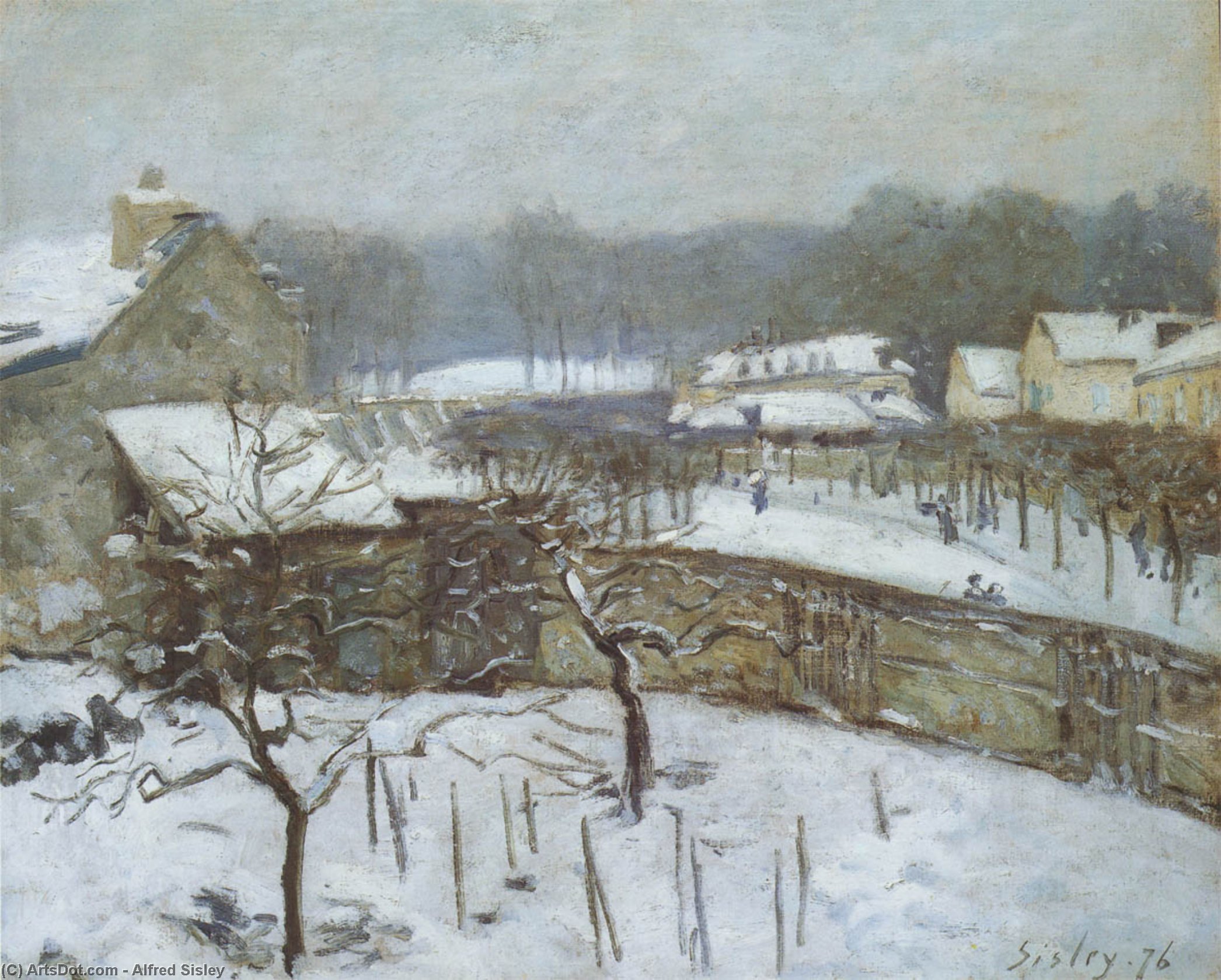Effect Of Snow, Marly — Alfred Sisley