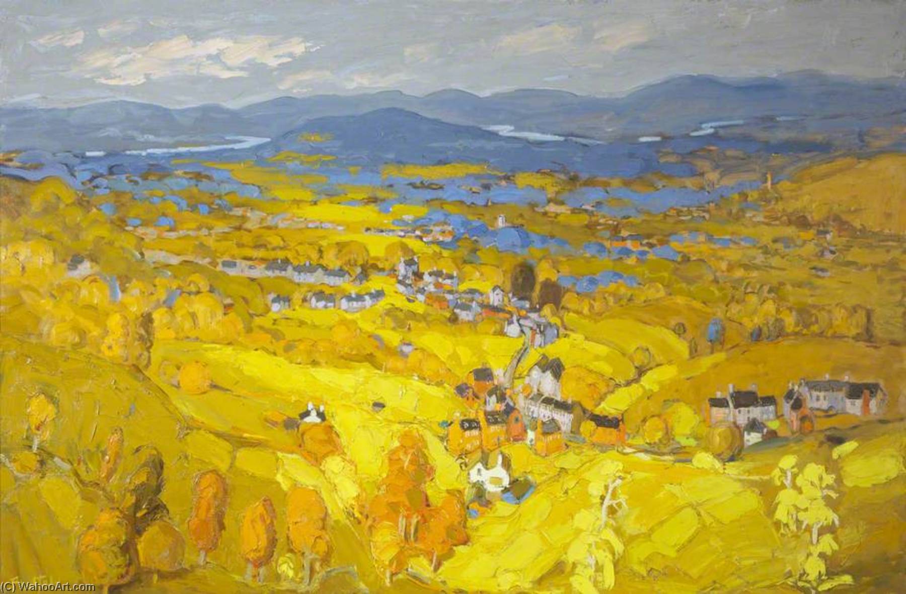 Late Summer In The Severn Valley — Alastair Frederick Flattely