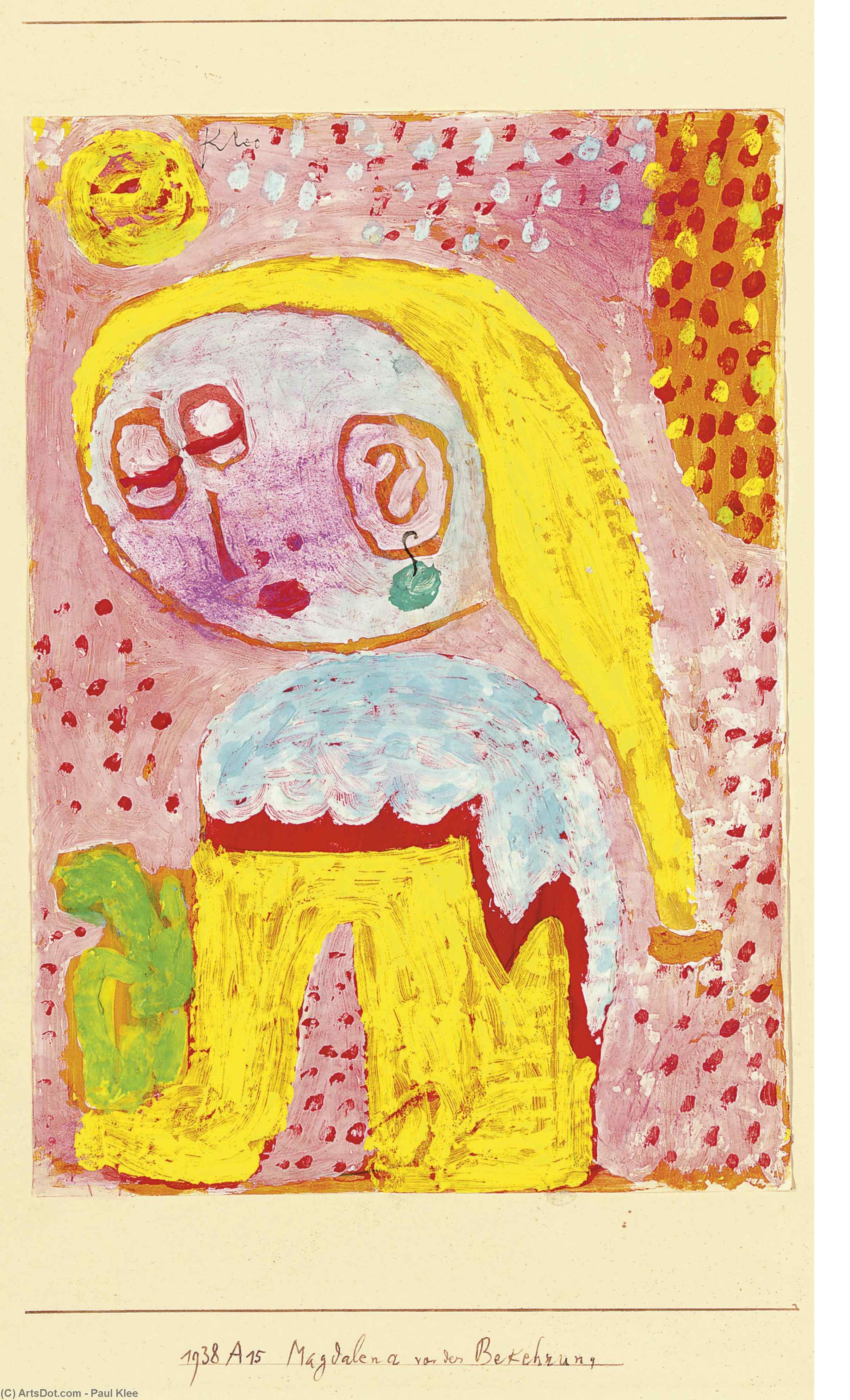 Magdalena Before The Conversion — Paul Klee