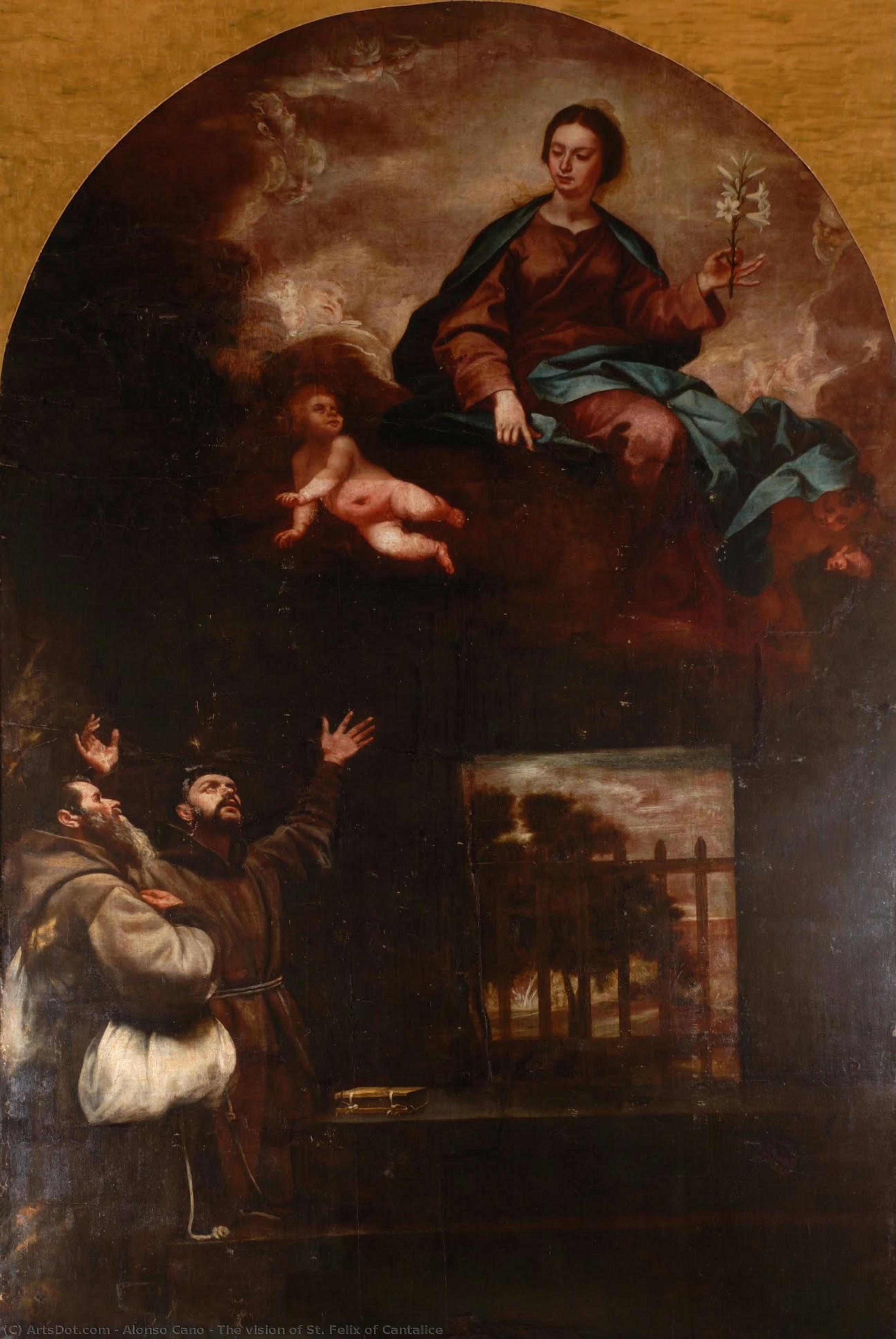 The Vision Of St. Felix Of Cantalice — Alonso Cano