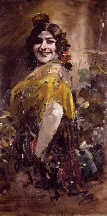 Retrato De Andaluza — Francisco Domingo Y Marqués