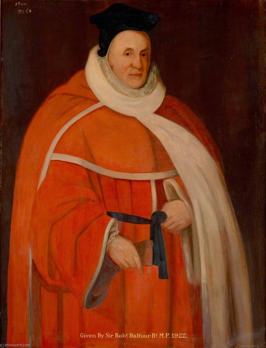 Sir John Popham (copy Of An Earlier Painting) — William Oliphant Hutchison