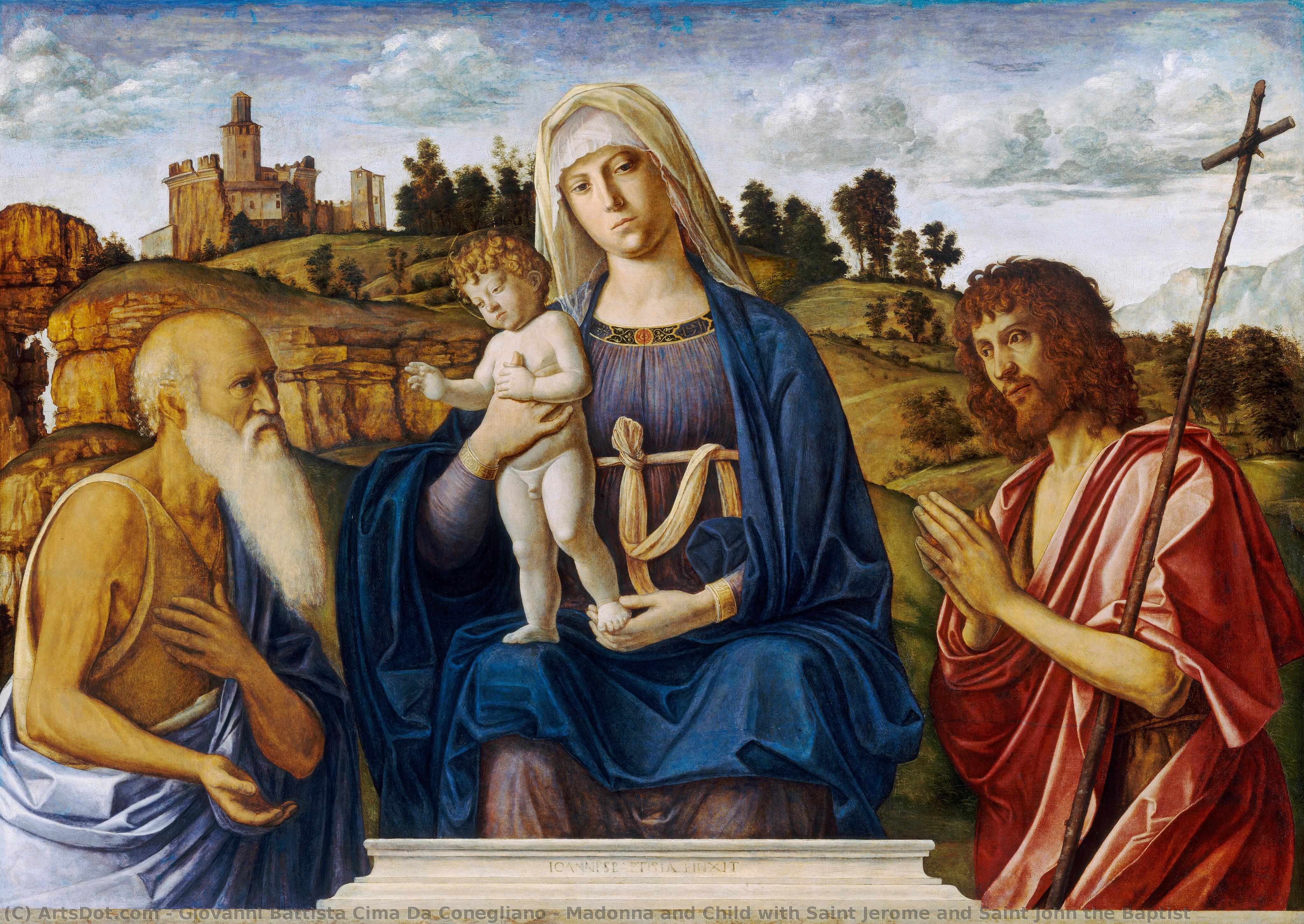 Madonna And Child With Saint Jerome And Saint John The Baptist — Giovanni Battista Cima Da Conegliano