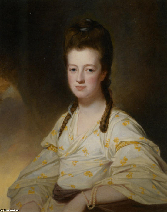 Portrait Of A Lady Dorothy Cavendish Wife Of William Cavendish Bentinck 3rd Duke Of Portland — George Romney